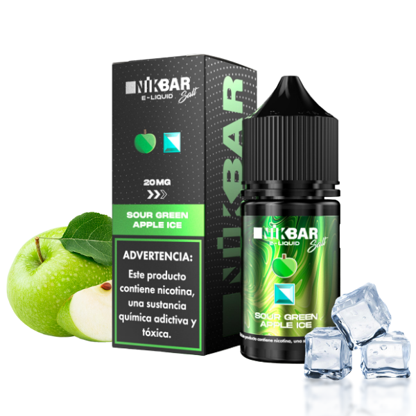 Nikbar Salt - Sour Green Apple - 30ML